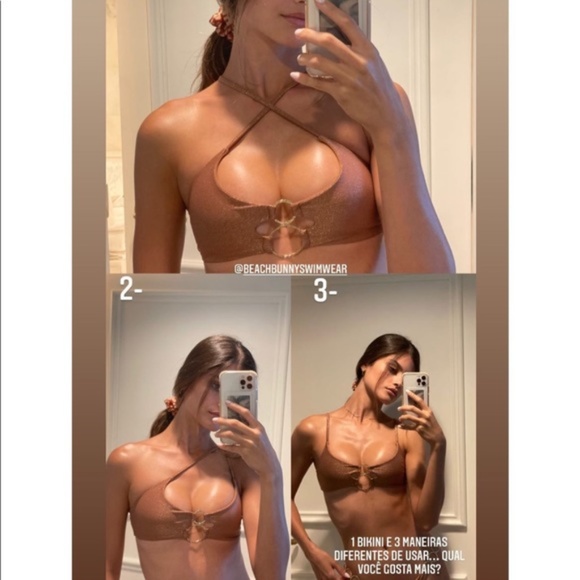 Beach Bunny Gold Bikini - Picture 7 of 10